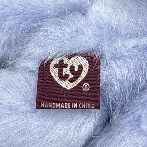 Azalea Light Blue Rabbit Bunny Hare Attic Treasures Pink Ribbon Floppy TY 1993 - Picture 6 of 7